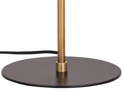 Candeeiro de mesa em metal, D. 26 x H.50 cm, Dourado e preto, KERRY