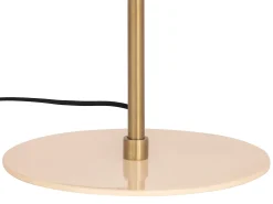 Candeeiro de mesa em metal, D. 26 x A.50 cm, Dourado e creme, KERRY