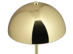 Candeeiro de mesa estilo cogumelo efeito latão - D.20 x A.30 cm - Dourado - ONTARIO