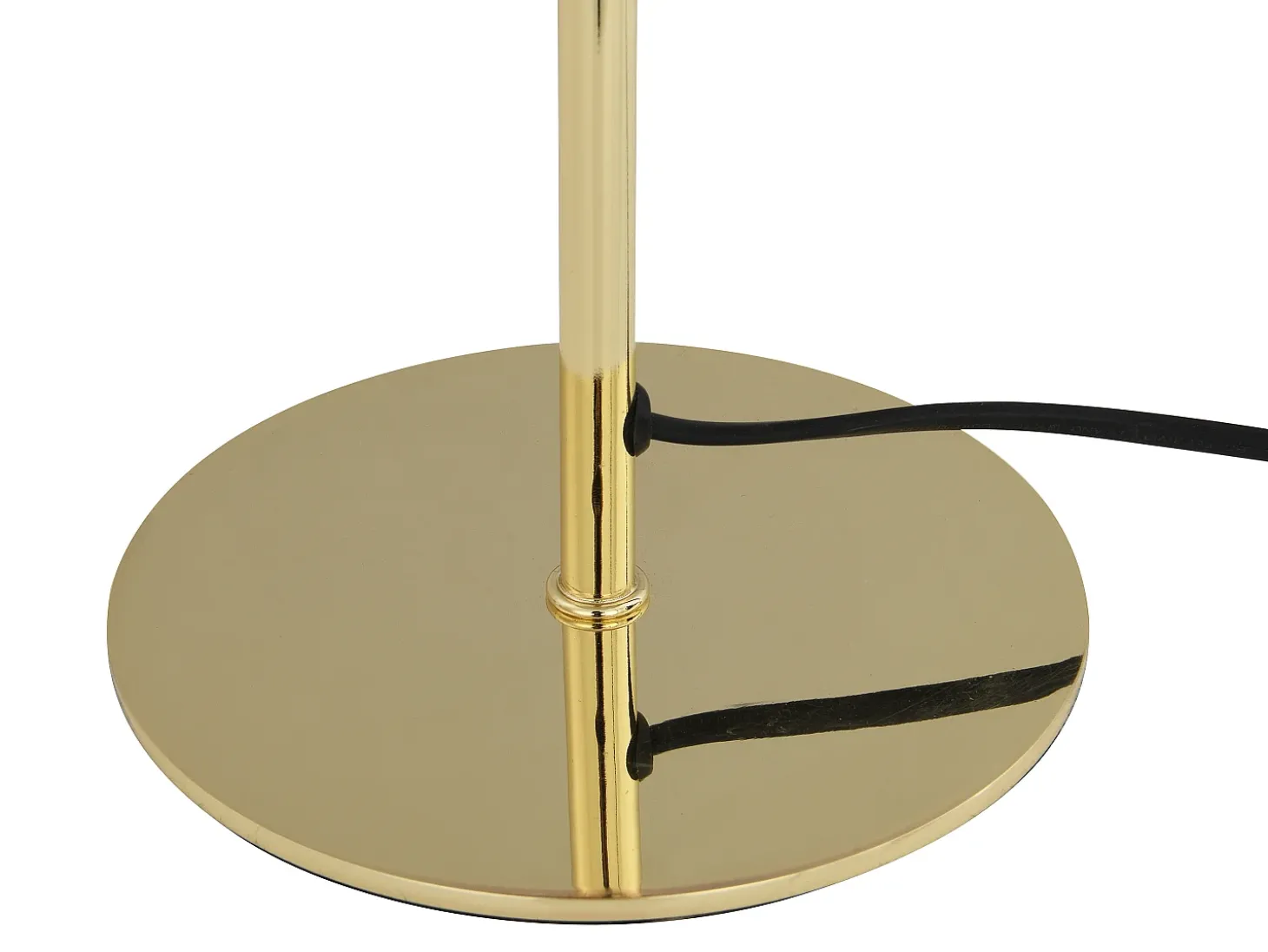 Candeeiro de mesa estilo cogumelo efeito latão - D.20 x A.30 cm - Dourado - ONTARIO