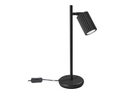 Candeeiro de mesa Gloow minimalista, alumínio - 1 fontes de luz 3000K - L.14.5 x H.43 cm - preto