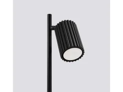 Candeeiro de mesa Gloow minimalista, alumínio - 1 fontes de luz 3000K - L.14.5 x H.43 cm - preto