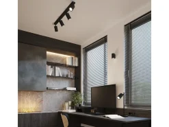 Candeeiro de mesa Gloow minimalista, alumínio - 1 fontes de luz 3000K - L.14.5 x H.43 cm - preto