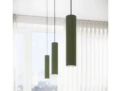 Candeeiro de mesa Gloow minimalista, alumínio - 1 fontes de luz 4000K - L.14.5 x H.43 cm - verde oliva