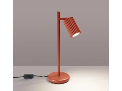 Candeeiro de mesa Gloow minimalista, alumínio - 1 fontes de luz 4000K - L.14.5 x H.43 cm - ocre vermelho