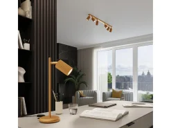 Candeeiro de mesa Gloow minimalista, alumínio - 1 fontes de luz 4000K - L.14.5 x H.43 cm - dourado