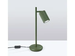 Candeeiro de mesa Gloow minimalista, alumínio - 1 fontes de luz 3000K - L.14.5 x H.43 cm - verde oliva
