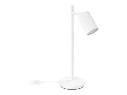 Candeeiro de mesa Gloow minimalista, alumínio - 1 fontes de luz 3000K - L.14.5 x H.43 cm - branco