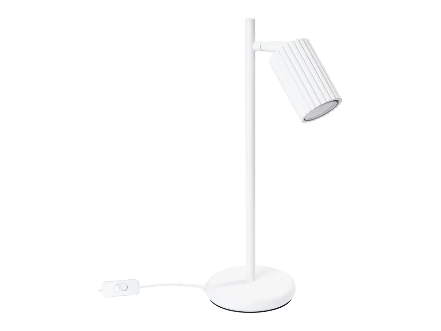 Candeeiro de mesa Gloow minimalista, alumínio - 1 fontes de luz 3000K - L.14.5 x H.43 cm - branco