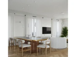 Candeeiro De Mesa Halo Moderno, Alumínio/Vidro - 1 Lichtbronnen - L.12 X H.19 Cm - Branco