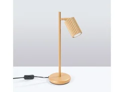 Candeeiro De Mesa Karbon Minimalista, Alumínio - 1 Lichtbronnen - L.14.5 X H.43 Cm - Dourado