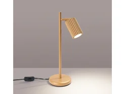 Candeeiro De Mesa Karbon Minimalista, Alumínio - 1 Lichtbronnen - L.14.5 X H.43 Cm - Dourado