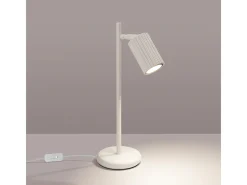 Candeeiro De Mesa Karbon Minimalista, Alumínio - 1 Lichtbronnen - L.14.5 X H.43 Cm - Bege