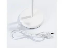 Candeeiro De Mesa Pastelo Moderno, Aço - 1 Lichtbronnen - L.14 X H.43 Cm - Branco