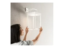 Candeeiro de mesa solar e recarregável CAGE da Perenz Matt White Alt.50cm
