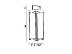 Candeeiro de mesa solar e recarregável CAGE da Perenz Matt White Alt.50cm