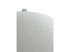 Candeeiro de mesa 40x40x40x50 com base e abajur em papel maché branco