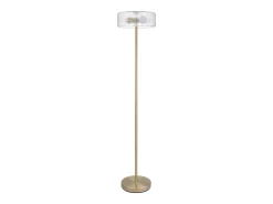 candeeiro de pé dourada e transparente D.30 x H.145 cm - LACAYA