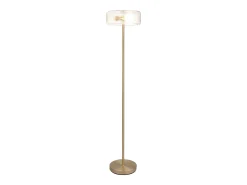 candeeiro de pé dourada e transparente D.30 x H.145 cm - LACAYA