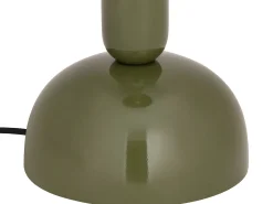 Candeeiro de pé em forma de cogumelo de metal, D. 45 x H. 147 cm, Caqui brilhante, ELDON