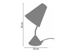Candeeiro de pé para leitura TOSEL LODGE metal articulado taupe D29 x H150 cm