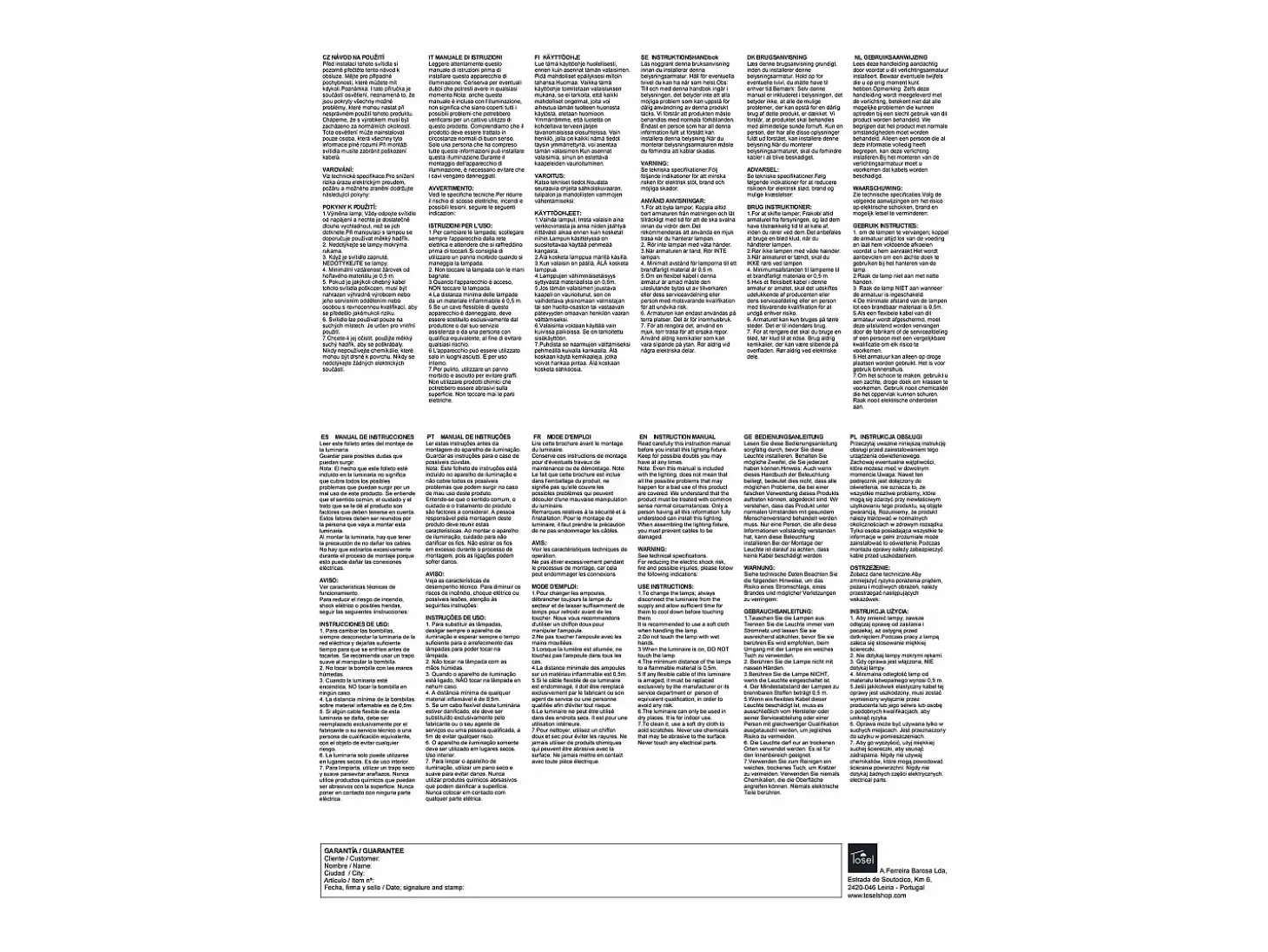 Candeeiro de pé para leitura TOSEL ENKEL tecido articulado cinza D80 x H180 cm