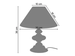 Candeeiro de pé para leitura TOSEL AQUITAINE metal articulado azul D29 x H150 cm