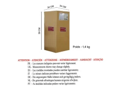 Candeeiro de pé para leitura TOSEL AQUITAINE metal articulado azul D29 x H150 cm