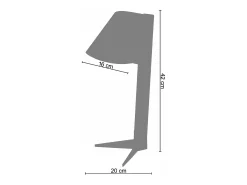 Candeeiro de pé para leitura TOSEL HARMONICA metal articulado bronze D60 x H150 cm