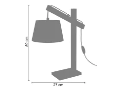Candeeiro de pé para leitura TOSEL LARSEN metal articulado azul D40 x H150 cm