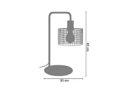 Candeeiro de pé para leitura TOSEL NOIRON metal arqueado Dourado D42 x H157 cm