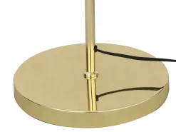 Candeeiro de pé revestimento latão - D.30 x A.149 cm - Dourado - ONTARIO