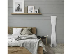 Candeeiro de Pé TOSEL ADONIS metal tripé branco D45 x H160 cm
