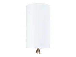 Candeeiro de Pé TOSEL BRADFORD tecido coluna branco D40 x H155 cm