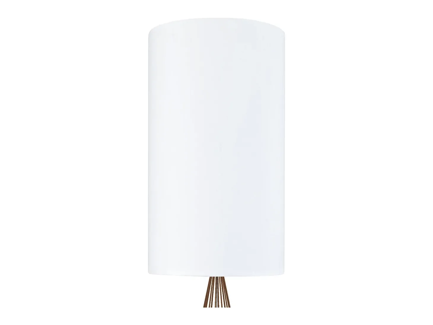 Candeeiro de Pé TOSEL BRADFORD tecido coluna branco D40 x H155 cm
