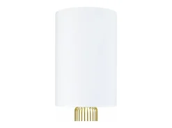 Candeeiro de Pé TOSEL BRADFORD tecido coluna branco D40 x H155 cm