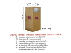 Candeeiro de Pé TOSEL CAVALAIRE tecido arqueado cinza D44 x H170 cm