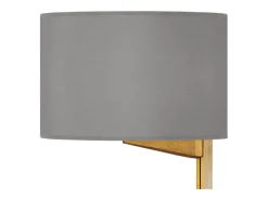 Candeeiro de Pé TOSEL COCHIN P tecido certo amarelo D40 x H190 cm