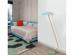 Candeeiro de Pé TOSEL DEMI LUNE metal certo Dourado D30 x H165 cm