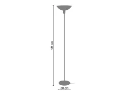 Candeeiro de Pé TOSEL GOA tecido certo amarelo D45 x H163 cm