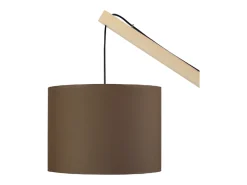 Candeeiro de Pé TOSEL KALMAR tecido coluna natural D40 x H155 cm
