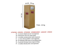 Candeeiro de Pé TOSEL LOT tecido coluna branco D40 x H150 cm