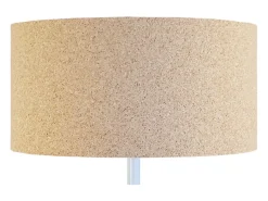 Candeeiro de Pé TOSEL MIDGARD tecido tripé azulado D60 x H150 cm