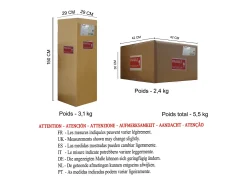 Candeeiro de Pé TOSEL MIDGARD tecido tripé branco D60 x H150 cm