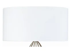 Candeeiro de Pé TOSEL SORANO metal tripé Dourado D50 x H157 cm
