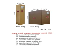 Candeeiro de Pé TOSEL SORANO metal tripé cinza D50 x H157 cm
