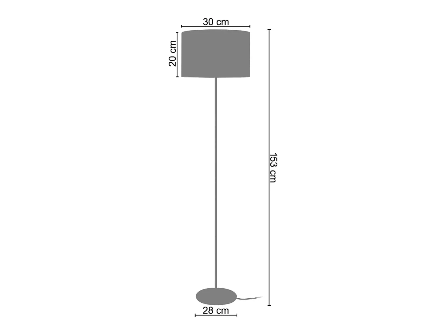 Candeeiro de Pé TOSEL TRESSÉ.BAGO A metal e madeira tripé Carvalho D40 x H160 cm