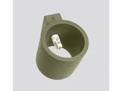 Candeeiro de parede Orbis industrial, concreto - 1 lichtbronnen - L.10 x H.10 cm - verde-oliva