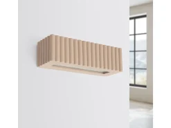 Candeeiro de parede Rigata moderno, cerâmica - 1 lichtbronnen - L.34 x H.10 cm - taupe