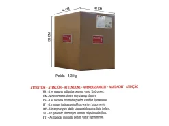 Candeeiro de sala TOSEL ALICIA tecido com fio cinza D45 x H66 cm